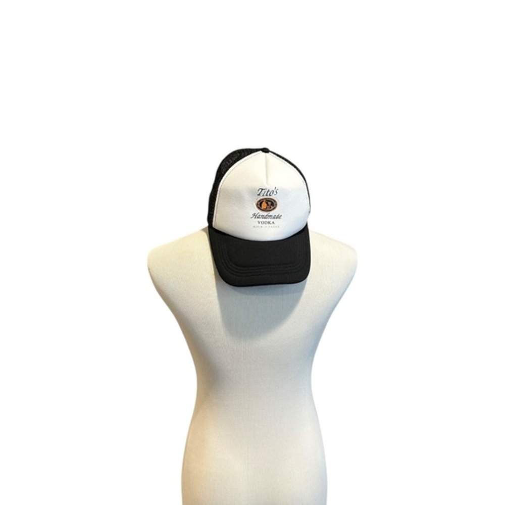 Tito's Vodka hat | Austin Tx Black and White Trucker Hat SnapBack
